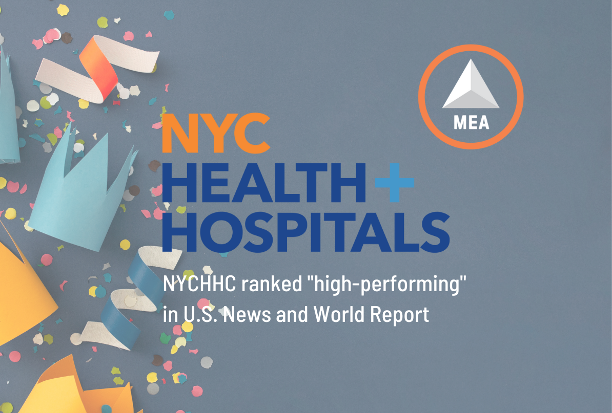 NYCHHC ranked "highperforming" in U.S. News and World Report NYC MEA